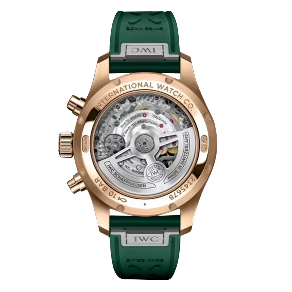 IWC Pilot Chronograph 41mm Mens Watch Green in Green, additional product view 2