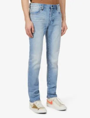 NEUW Lou tapered mid-rise stretch-cotton denim jeans - 34/32 in Fazer, additional product view 3