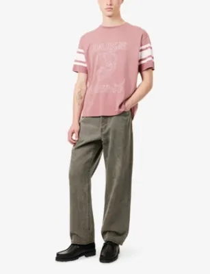 DUKE & DEXTER Rising Printed Cotton T-Shirt detail 2