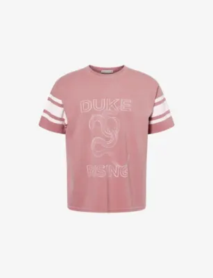 DUKE & DEXTER Rising Printed Cotton T-Shirt