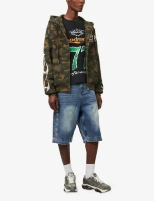 GODMADE Military Camo Cotton Hoodie detail 2