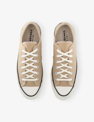 CONVERSE All Star Ox 70s Canvas Trainers - 9.5 in HAY DAY EGRET BLACK, additional product view 2