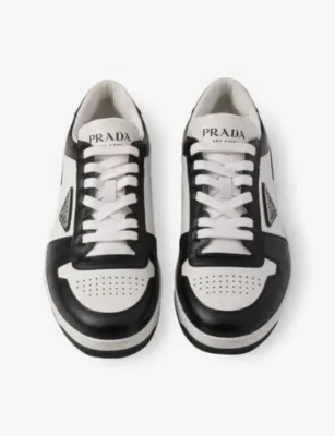 PRADA Downtown Leather Low-Top Trainers - EUR 42.5 / 8.5 UK MEN detail 3