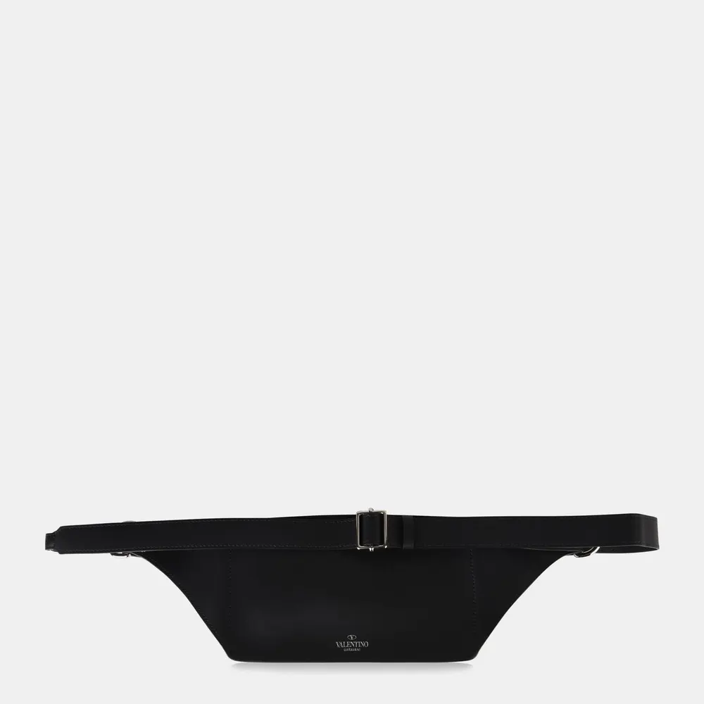 Valentino Garavani Logo Belt Bag in Black 0NI, additional product view 2