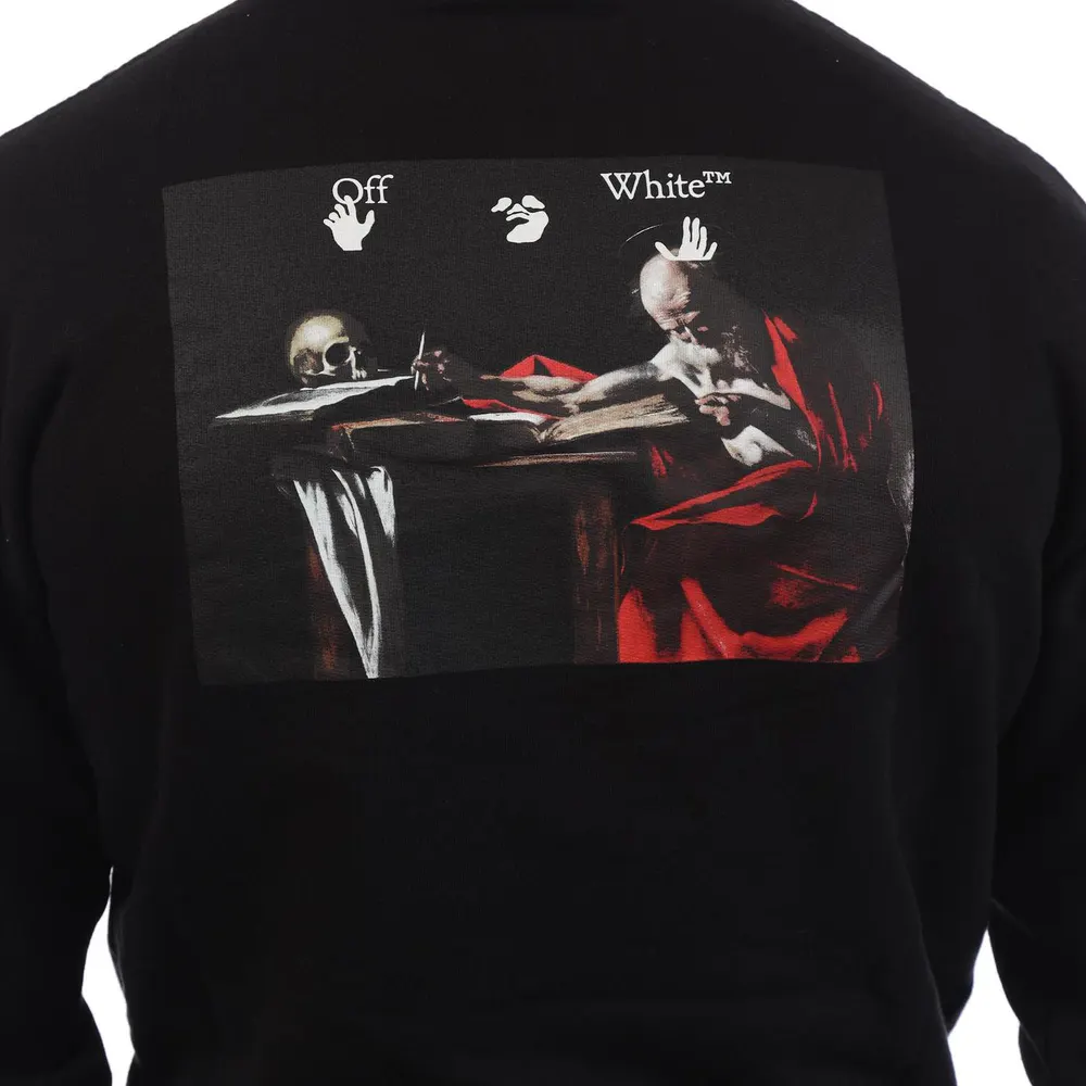 Off White Caravaggio Paint Over Hoodie detail 3