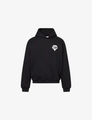THE COUTURE CLUB Emblem Relaxed-Fit Cotton Hoody