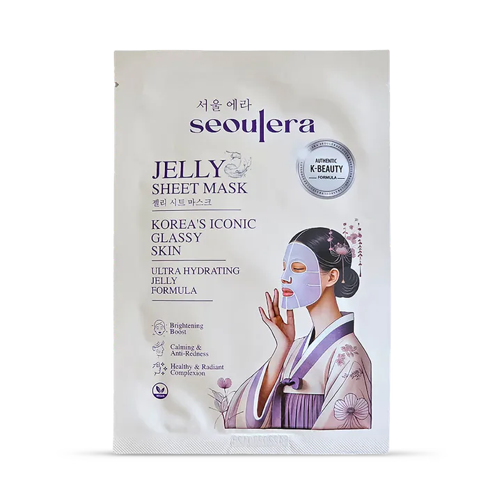 seoulera Glow Mask Botanical & Vegan Korean Sheet Mask (Pack of 5)