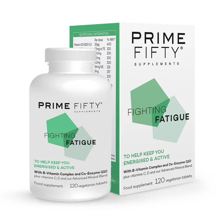Prime Fifty Fighting Fatigue Energy, Iron & Vitamin B12 Support 120 Tablets