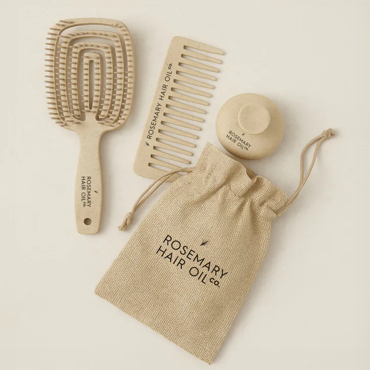 Rosemary Hair Oil Co Scalp Soothe Essential Brush Set 3picks detail 2