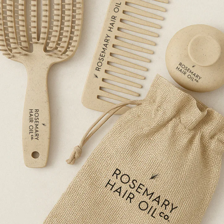 Rosemary Hair Oil Co Scalp Soothe Essential Brush Set 3picks detail 3