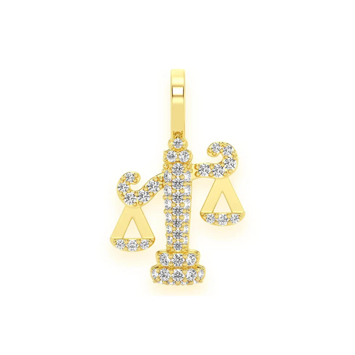 For Him Scales of Justice Diamond Pendant in Rose Gold / Lab Grown Diamond – Pendant