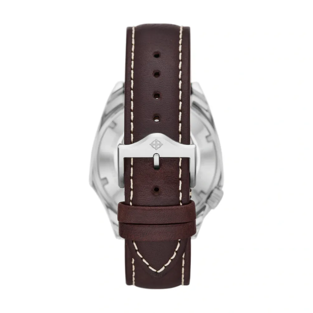 Zodiac Field Olympos Automatic Leather Watch in Grey, additional product view 2