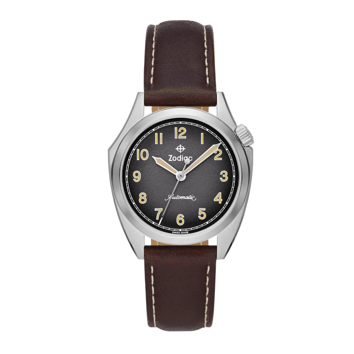 Zodiac Field Olympos Automatic Leather Watch