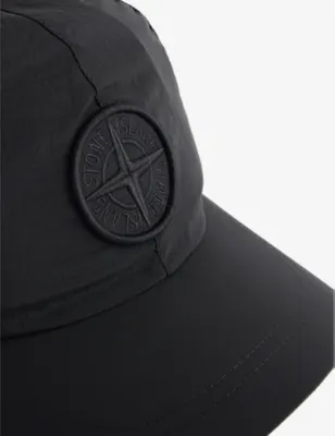 STONE ISLAND Compass embroidered-patch shell baseball cap - XL detail 2