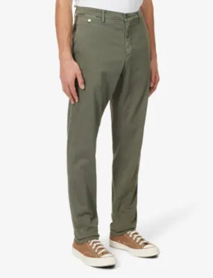 REPLAY Benni straight-leg regular-fit stretch-cotton trousers - 36/32 detail 3