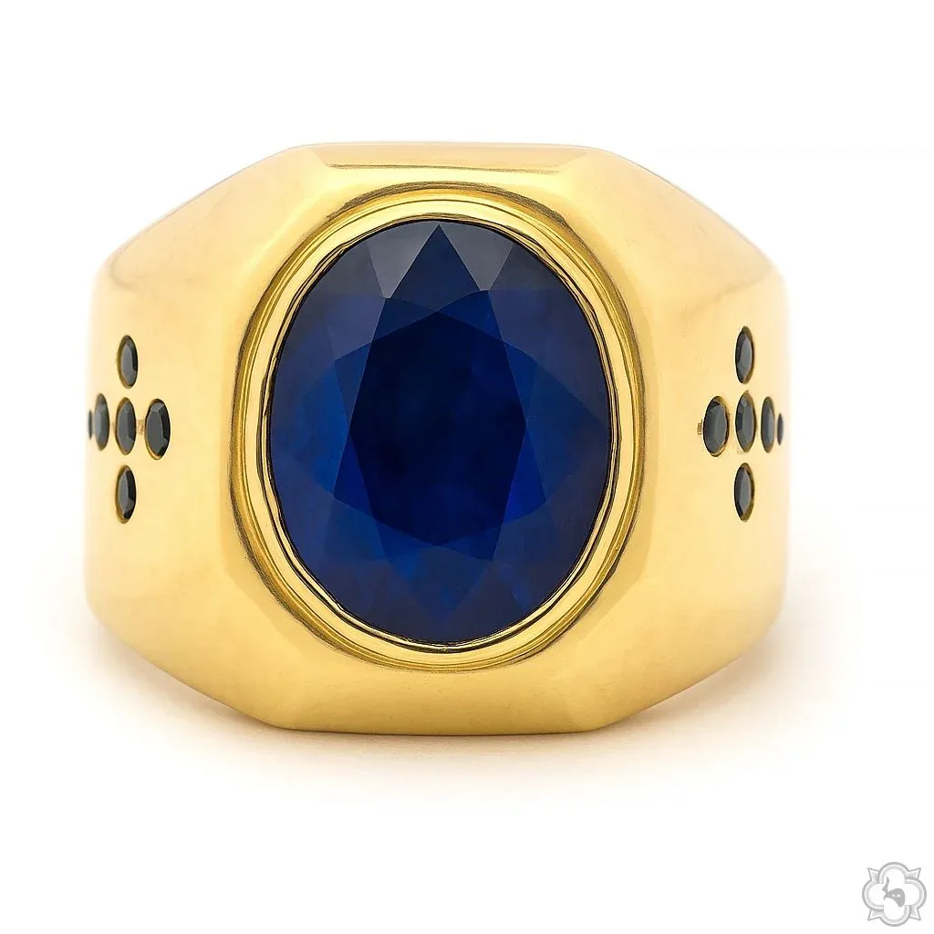 PIA - For Him GEMSTONES Royal Depth Sapphire Ring 70521 in Rose / 10 – Ring