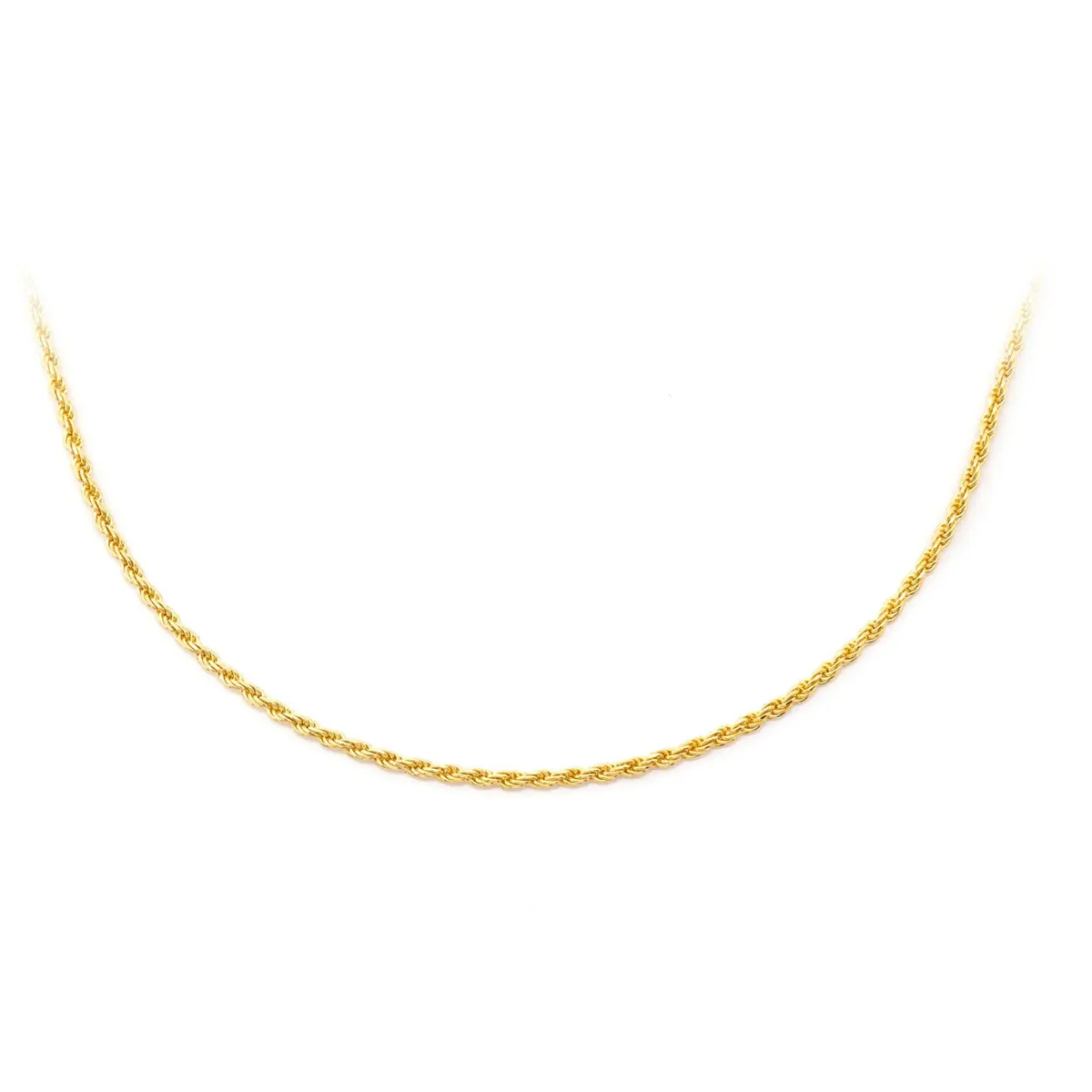 For Him Rope Gold Chain in 1mm / Rose Gold / 18" – Chain
