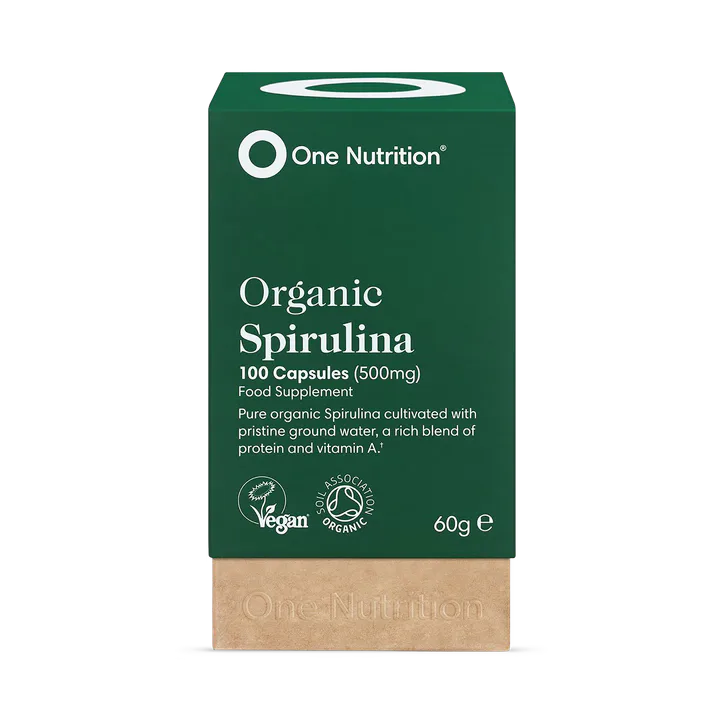 One Nutrition Organic Spirulina 500mg - 100 Vegecaps