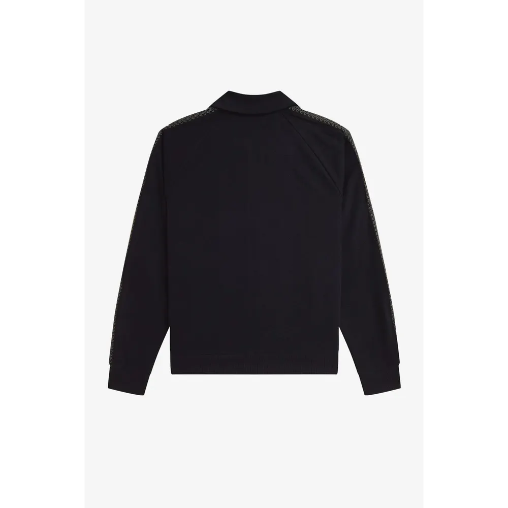 Fred Perry Men's Side Tape Zip-Through Ribbed Tracksuit Top detail 2