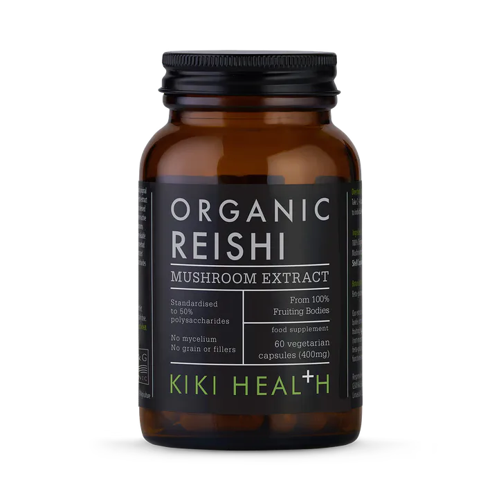 KIKI HEALTH Organic Reishi Mushroom Extract - 60 Vegicaps