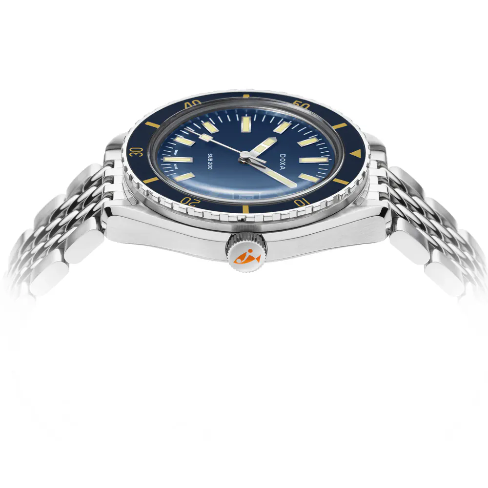 DOXA Sub 200 Caribbean 42mm Mens Watch in Blue, additional product view 3