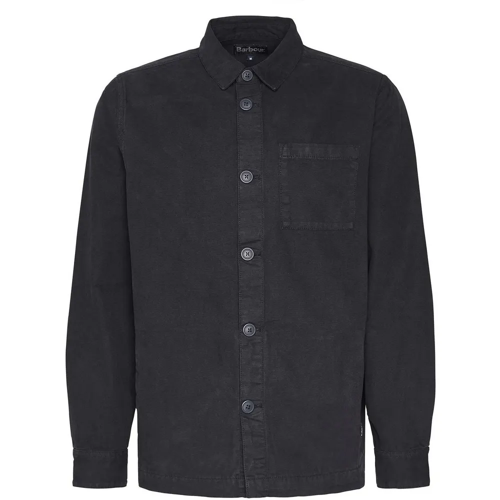 Barbour Mens Washed Cotton Long Sleeve Overshirt
