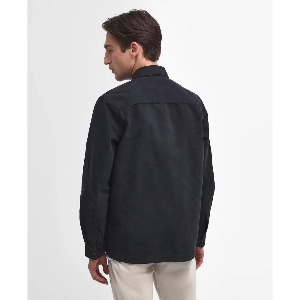 Barbour Mens Washed Cotton Long Sleeve Overshirt detail 3