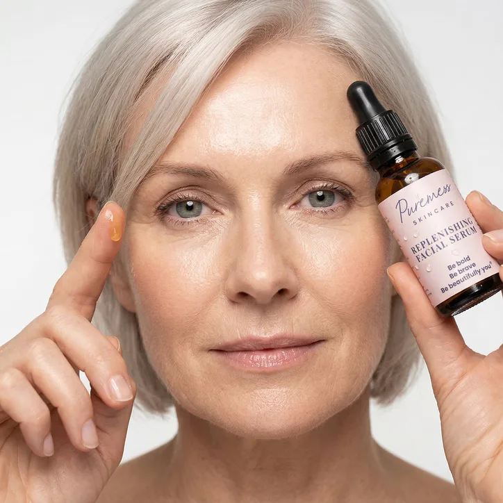 Puremess Skincare Replenishing Serum 30ml - Geranium detail 3