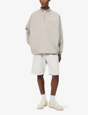 FEAR OF GOD ESSENTIALS Half-Zip Logo-Print Soft-Shell Track Jacket detail 2
