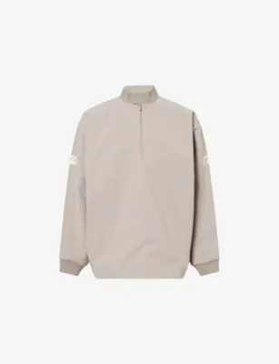 FEAR OF GOD ESSENTIALS Half-Zip Logo-Print Soft-Shell Track Jacket