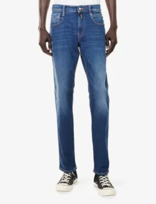 REPLAY Anbass Slim-Fit Stretch-Denim Jeans - 36/32 detail 3