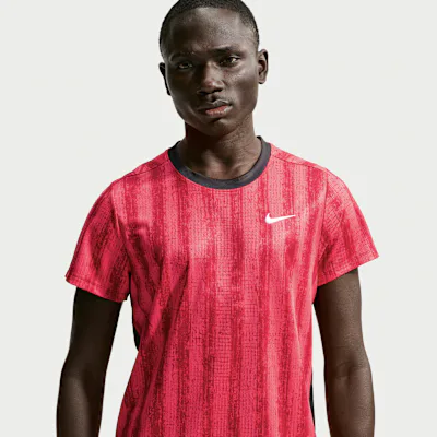 Nike NikeCourt Victory Men's Dri-FIT Tennis Top - Team Red/Black/White