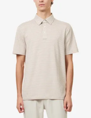 G/FORE All Play Stripe Woven Polo T-Shirt detail 3