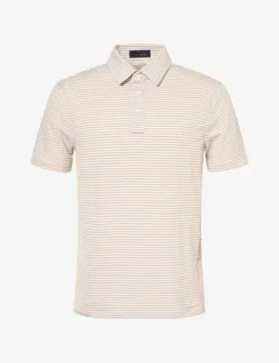 G/FORE All Play Stripe Woven Polo T-Shirt