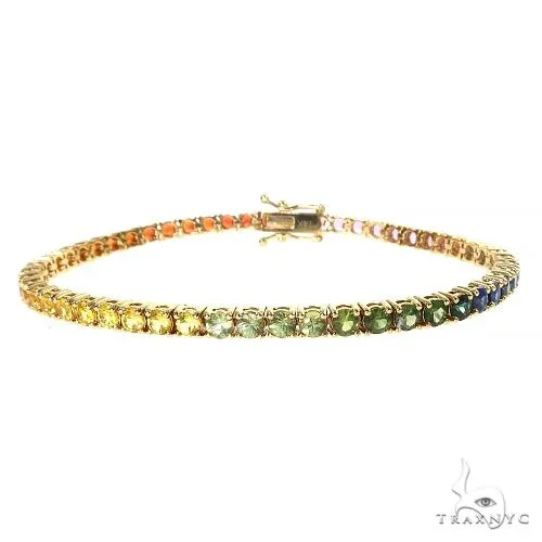 PIA - For Him GEMSTONES Rainbow Sapphire Tennis Bracelet 69671