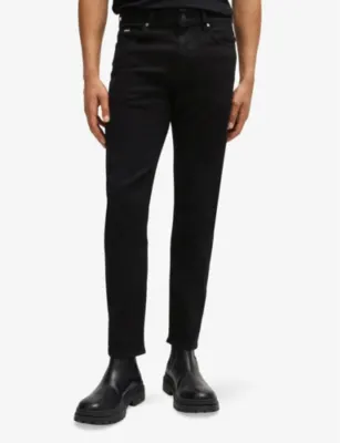 BOSS Delware Brand-Patch Slim-Fit Denim Jeans - 40/34 detail 3
