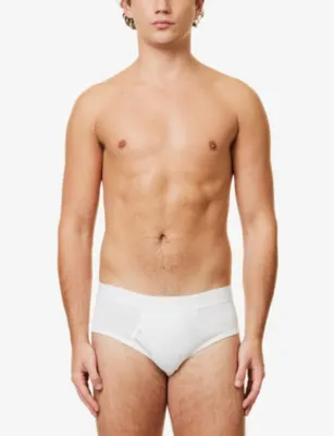 SUNSPEL Superfine branded-waistband cotton-jersey briefs detail 3