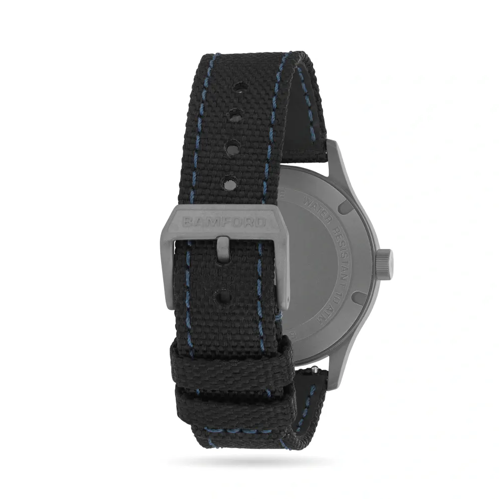 Bamford B80 Modern 39mm Mens Watch - Black And Blue in Black, additional product view 3