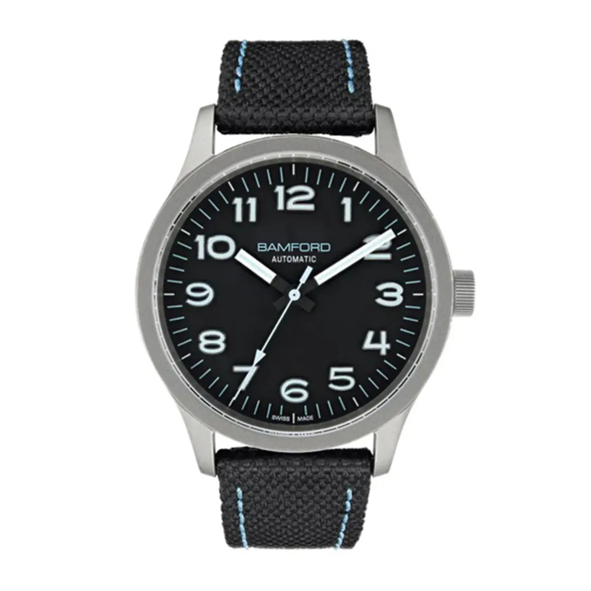 Bamford B80 Modern 39mm Mens Watch - Black And Blue