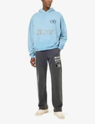 DUKE & DEXTER MC Sunfaded Printed Cotton Hoody detail 2