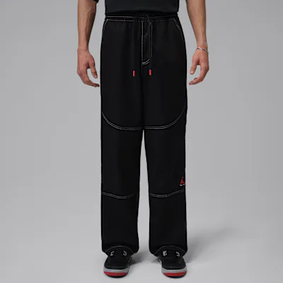Jordan Brooklyn Men's Chino Trousers - Black/University Red
