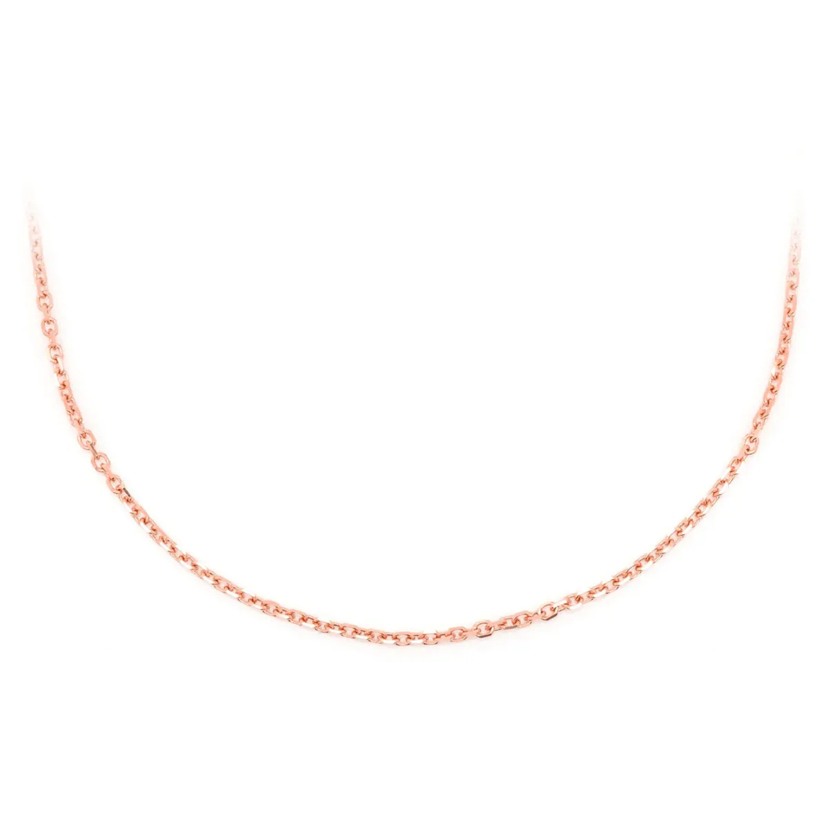 For Him Rolo Gold Chain in 1mm / Rose Gold / 16" – Chain