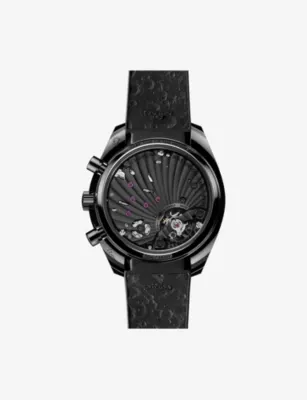 OMEGA Speedmaster Dark Side of the Moon Ceramic Rubber-Strap Watch 44.25mm detail 2