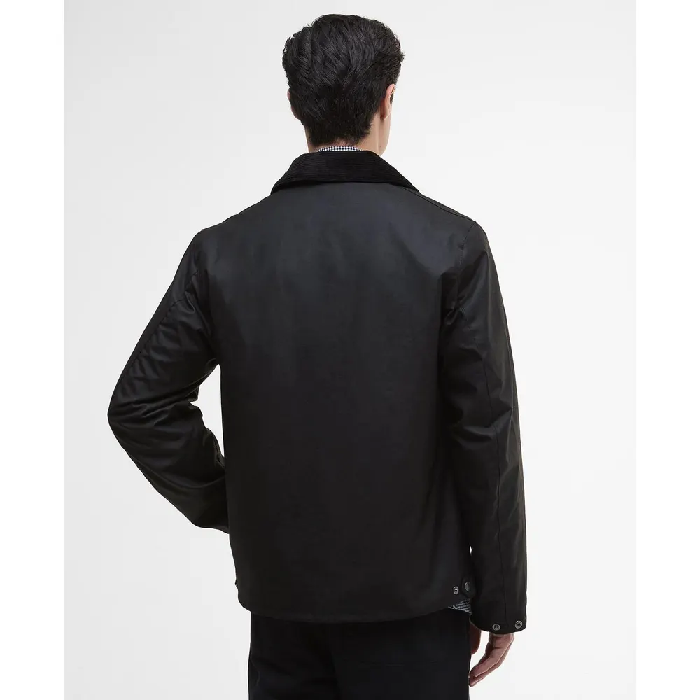 Barbour International Men's Marker Long Sleeve Full Zip Wax Jacket detail 3
