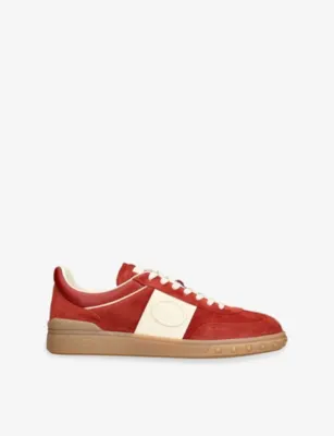 VALENTINO GARAVANI Upvillage Suede Trainers - EUR 43 / 9 UK MEN in RED COMB – Mens | Trainers | Lace up trainers