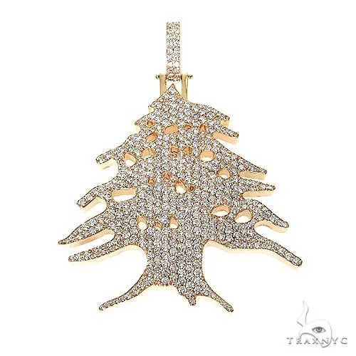 RINA - For Him CUSTOM Custom Made Cedar Tree Diamond Pendant 67597 in Rose Gold – Pendant
