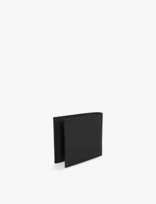 BOSS Logo-Debossed Trifold Leather Wallet detail 3