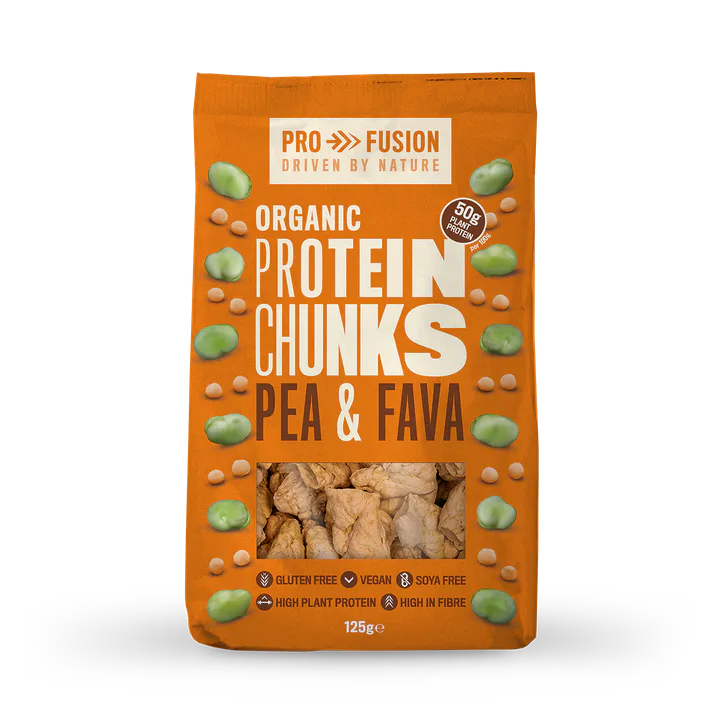 Profusion Organic Protein Chunks Pea & Fava 125g