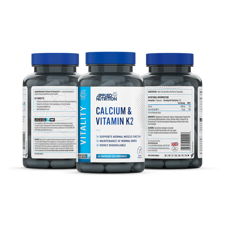 Applied Nutrition Calcium & Vitamin K2 - 60 Capsules detail 2
