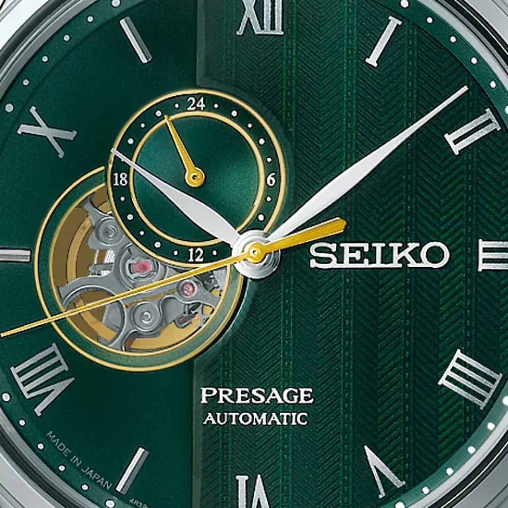 Seiko Presage 'Japanese Zen Gardens' in Fern Green 41.8mm Mens Watch Limited Edition in Green, additional product view 2